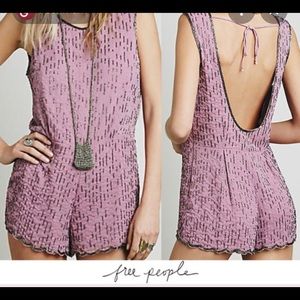 NWT Free People Beaded Romper